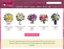 Tablet Screenshot of butzflowers.net